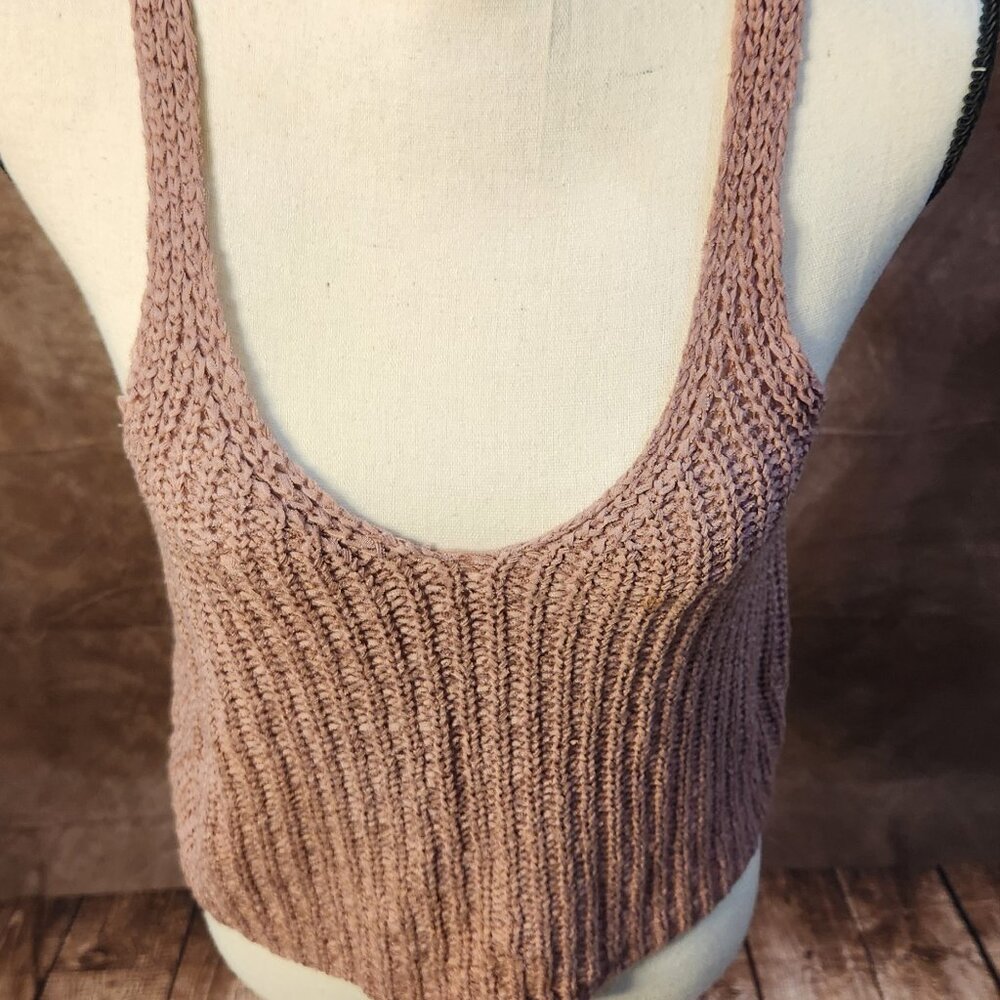 Chunky Knit Cropped Tank – Size M - Picture 2 of 8